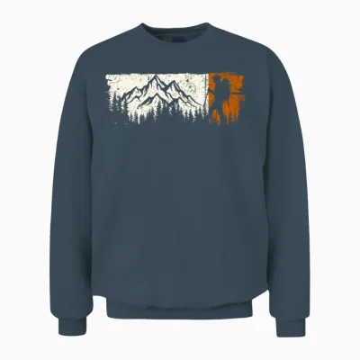 Mountain Vista Hiker Duo Unisex Sweatshirt - Dark Heather