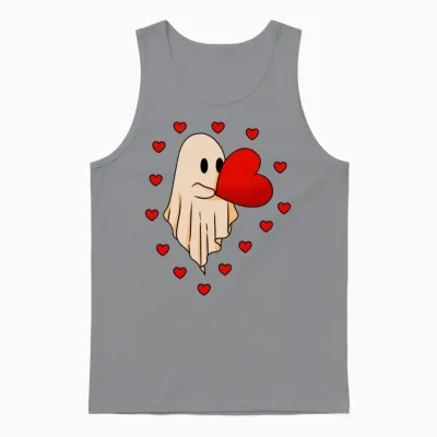 Heartbound Ghost Embrace Unisex Tank Top - Sport Grey