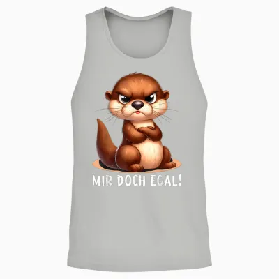 Mir Doch Egal Otter Outfit Lustiger Spruch Frecher Otter Unisex Tank Top - Ash