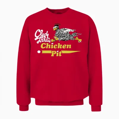Clyde Forkles Chicken Pit Gift Unisex Sweatshirt - Red