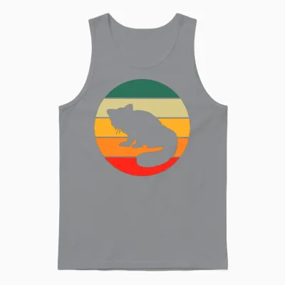 Retro Red Panda Unisex Tank Top - Sport Grey