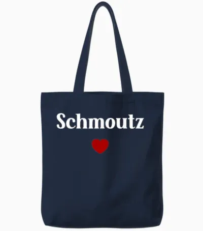 Alsatian Expression Humour Alsace Schmoutz T-Shirt, Black, S Tote Bags - Navy