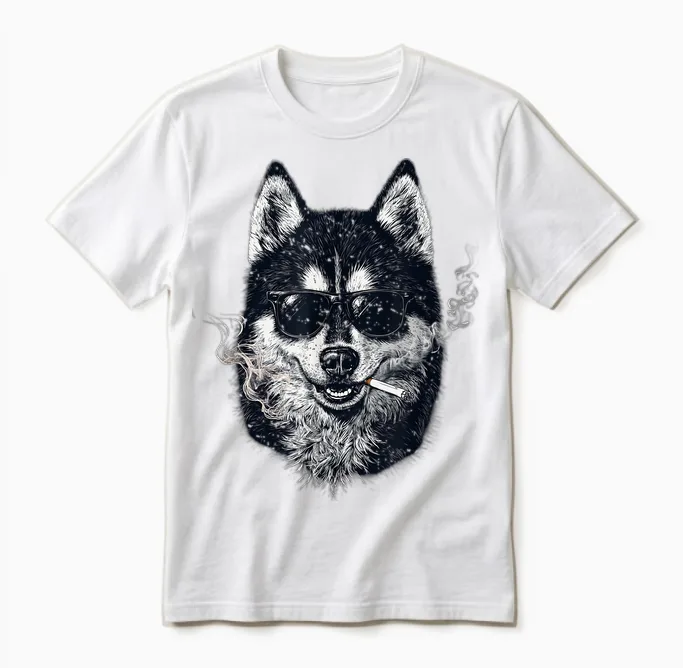 Lustiger Hund Mit Aufschrift "best Husky Dad Ever" Für Männer Und Jungen Unisex T-Shirt in White