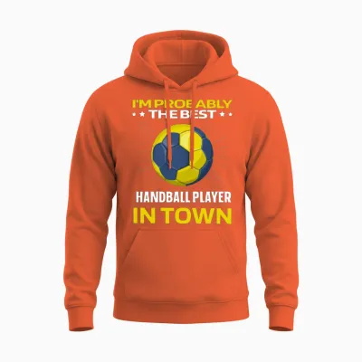 Handball Funny Unisex Hoodie - Orange