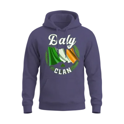 Daly Surname Irish Last Name Ireland Unisex Hoodie - Heather Sport Dark Navy