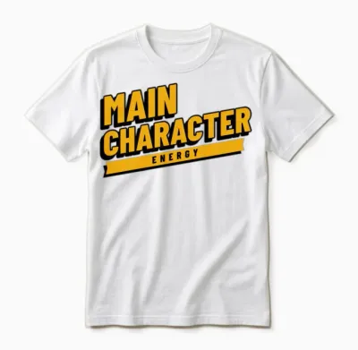 Main Character Energy Unisex T-Shirt - White