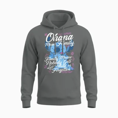 Disney Lilo & Stitch Stitch Day Ohana Means Family Unisex Hoodie - Graphite Heather