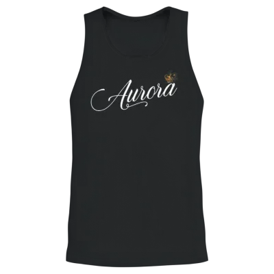 Aurora Custom Name for Women Kids Toddlers - Unisex Tank Top - Black