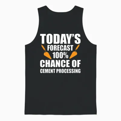 Funny Construction Worker Apparel Concrete Unisex Tank Top - Black