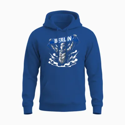 Berlin T-Shirt for Children Men Women Brandenburg Berlin T-Shirt, Black, S Unisex Hoodie - Royal