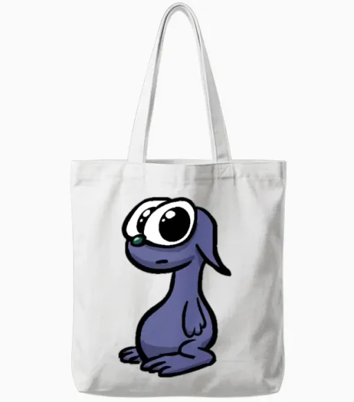 Little Monster Tote Bags - White