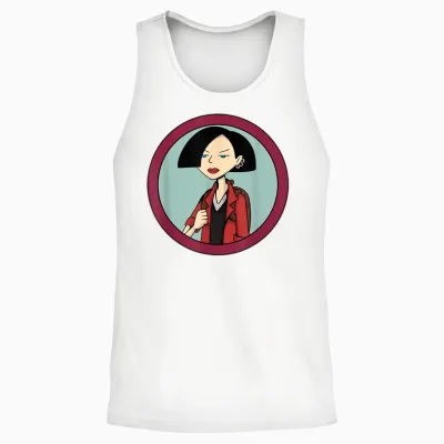 Mademark X Daria - Jane Lane “oh Bummer!” Daria Unisex Tank Top - White
