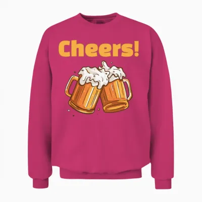 Cheers Beer Funny Unisex Sweatshirt - Heliconia