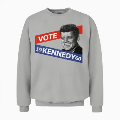 Jfk Kennedy Retro Unisex Sweatshirt - Ash