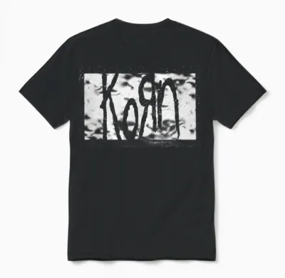 Korn Gritty Logo T-Shirt, Black, S Unisex T-Shirt - Black