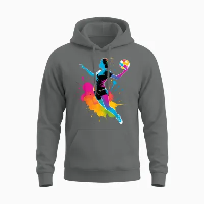 Handballer Women's / Girls' Handball T-Shirt, Black, S Unisex Hoodie - Graphite Heather