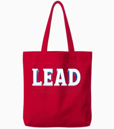 Retro - Lead Tote Bags - Red