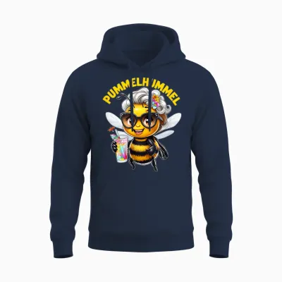 Pummel Hummel Lustige Bienen Diät Hummel Pummel Imkerin Unisex Hoodie - Navy