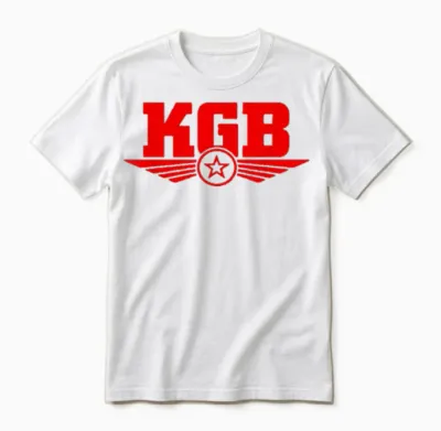 Soviet Union Kgb Agent Committee for State Security Cccp T-Shirt, Black Unisex T-Shirt - White