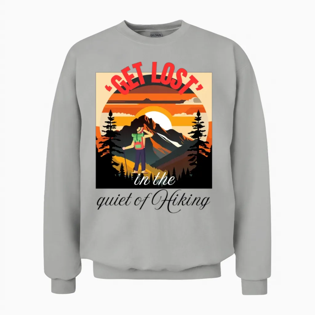 Sundown Hiking - & Outdoors Unisex Sweatshirt in Ash