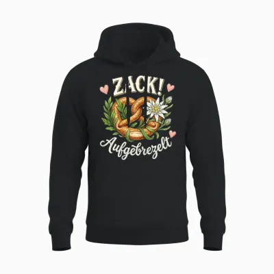 Ersatz Dirndl Shirt Lustig Trachtenshirt Damen Trachten Unisex Hoodie - Black