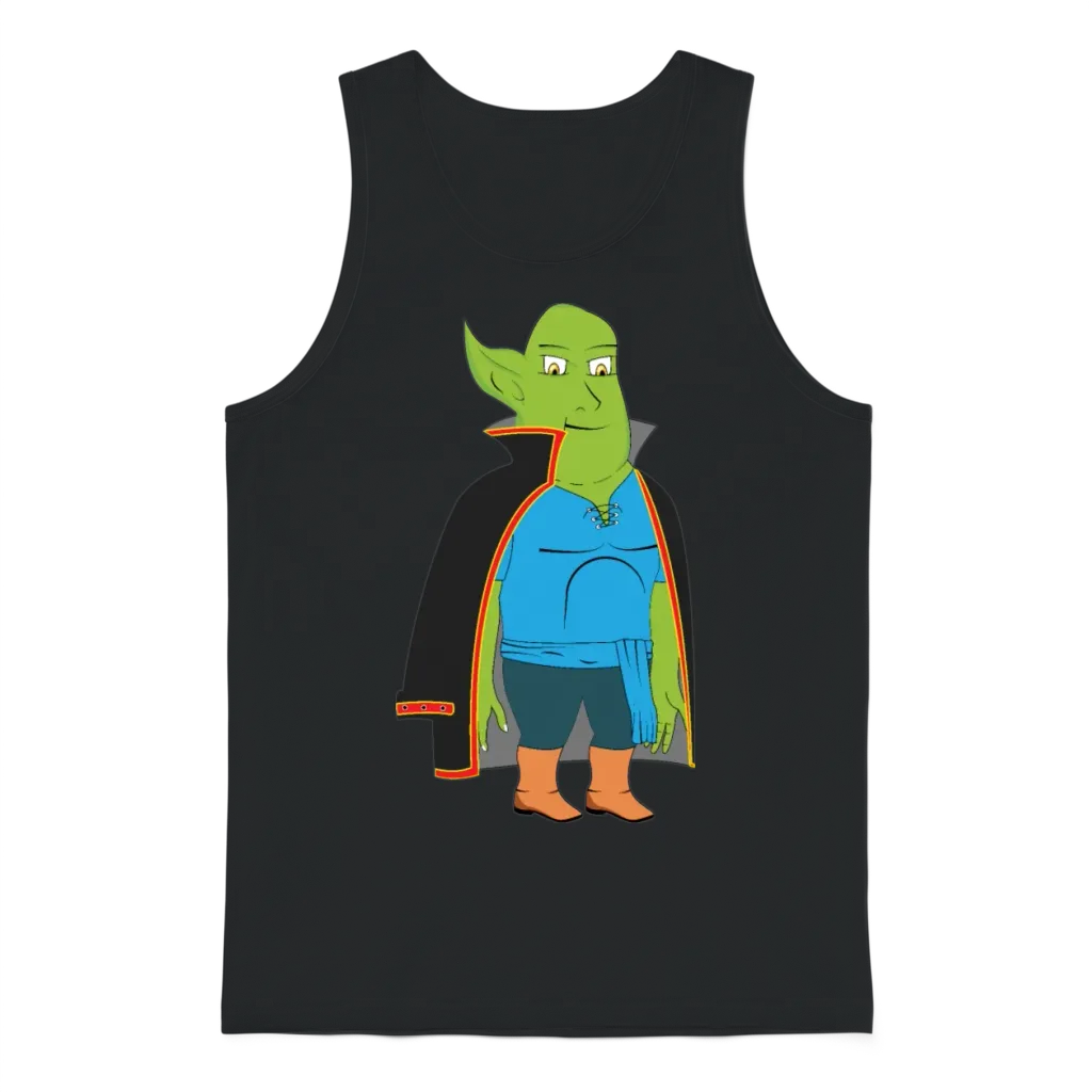Unisex Contrast Unisex Tank Top - Black