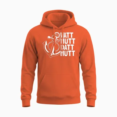 Nordlicht Norddeutsch Moin Plattdeutsch Nordsee Ostsee Unisex Hoodie - Orange