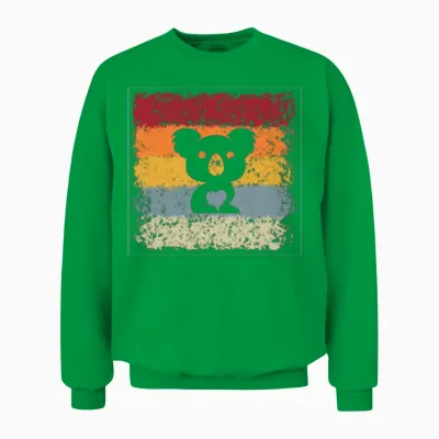 Koala Retro Unisex Sweatshirt - Irish Green