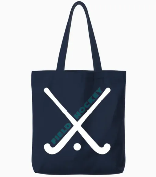 Field Hockey Tote Bags in Navy