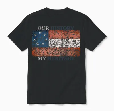 Stars and Bars Unisex T-Shirt - Black