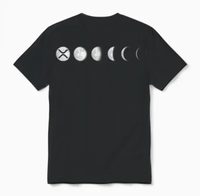 Xrp Moon Ripple Xrp Hodl Crypto Cryptocurrency Unisex T-Shirt - Black