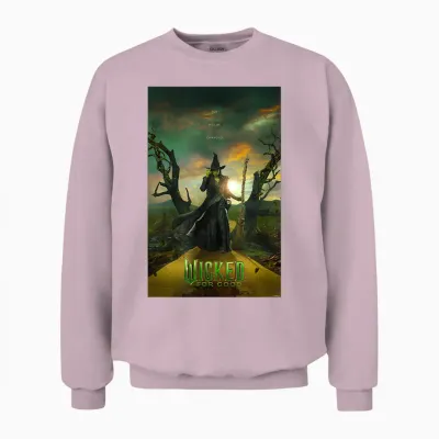Wicked: for Good Elphaba Yellow Brick Road Unisex Sweatshirt - Light Pink