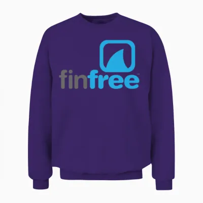Finfree™ Logo Official Hires.png Unisex Sweatshirt - Purple
