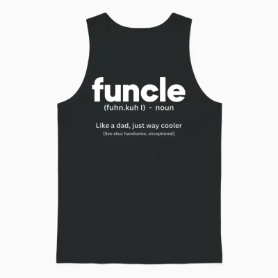 Funcle | Best Uncle Gift Unisex Tank Top - Black
