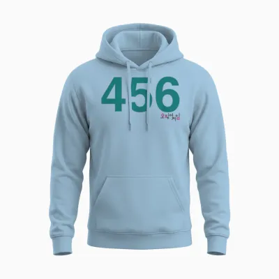 Squid Game Player 456 Costume Unisex Hoodie - Light Blue