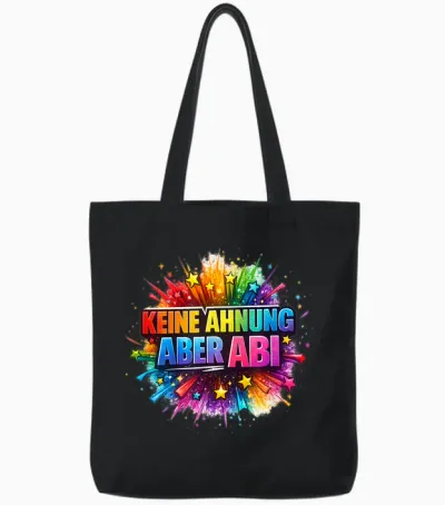 Abi 2026 Lustig Abitur Spruch Schule Geschenk Schüler Tote Bags - Black
