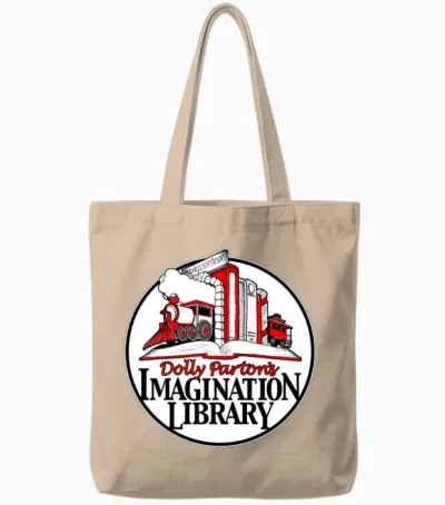Dolly Parton S Imagination Library Tote Bags - Natural