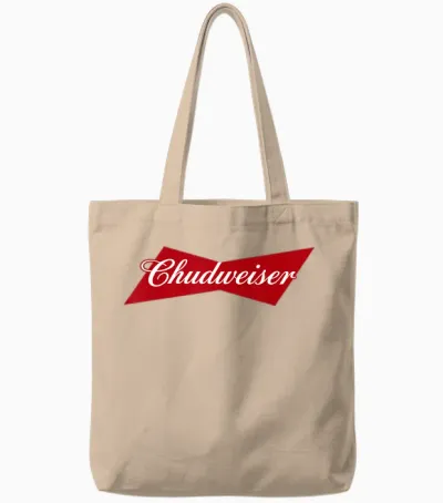 Retro Chud-Weiser Funny Meme for Chud Tote Bags - Natural