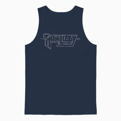 Thin Lizzy Super Hero Logo T-Shirt Haut De Gamme Unisex Tank Top - Navy