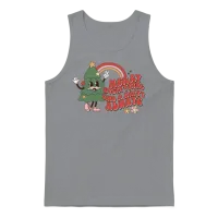 Retro Christmas Unisex Tank Top - Sport Grey – 1