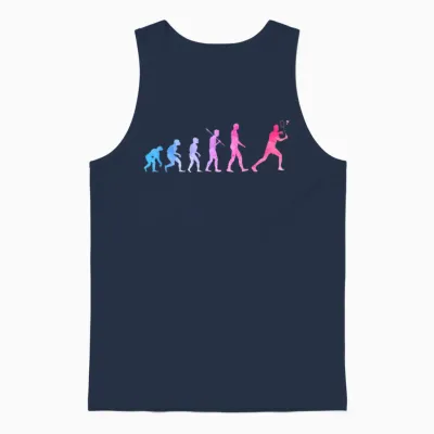 Je Peux Pas J'ai Badminton Player Humour Gift Funny Sport T-Shirt, Black, S Unisex Tank Top - Navy
