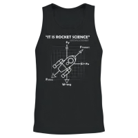 Rocket Science Unisex Tank Top - Black – 2