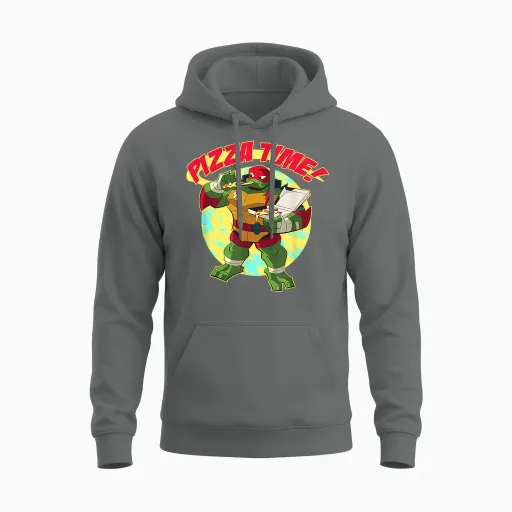 Raphael - Pizza Time! Unisex Hoodie - Graphite Heather