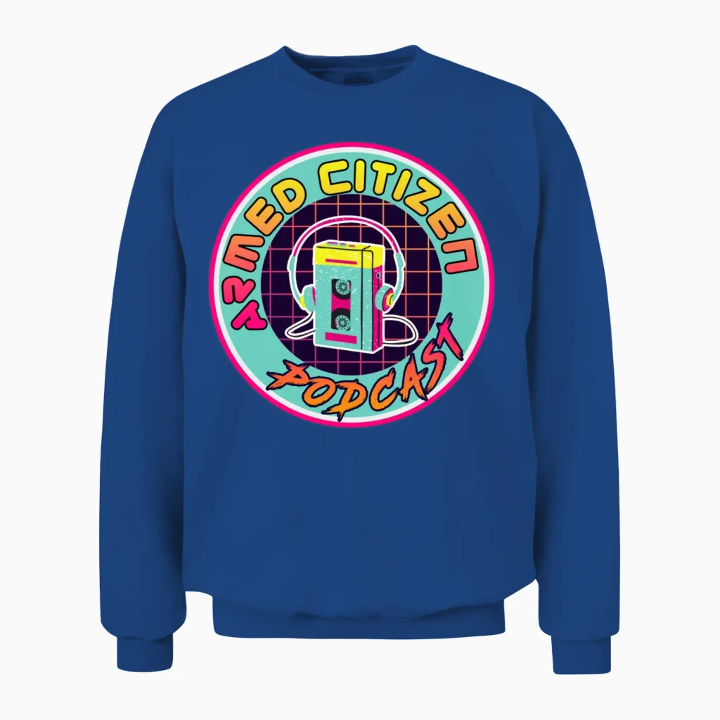 Armed Citizen Podcast Retro Unisex Sweatshirt in Royal