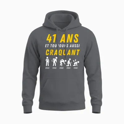 Idée Cadeau Humour 41e Anniv 1985 Anniversaire 41 Ans Homme Unisex Hoodie - Charcoal
