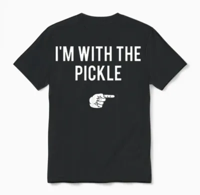 I'm with the Pickle Halloween Costume Party Matching Pickle Unisex T-Shirt - Black