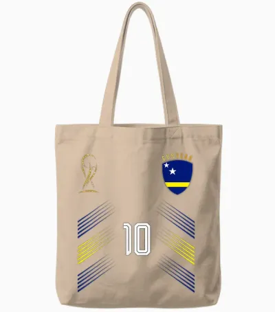 Curacao Flag Curacaon Pride Lovers Retro Tote Bags - Natural