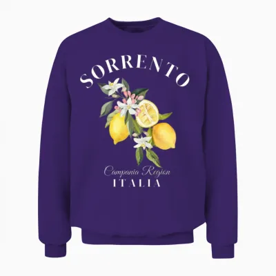 Sorrento Italia Campania Region Unisex Sweatshirt - Purple