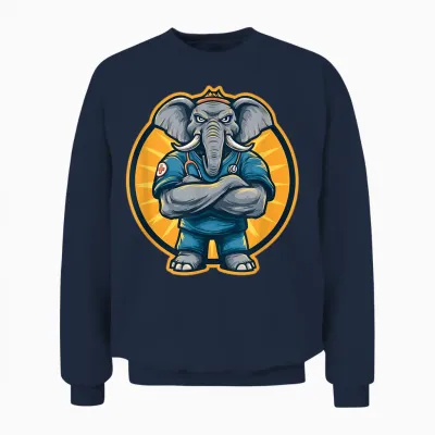 Soins Aux éléphants Unisex Sweatshirt - Navy