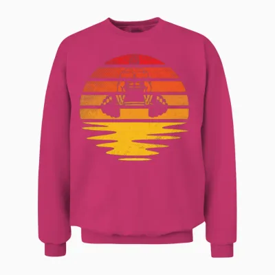 Body Building Retro Unisex Sweatshirt - Heliconia